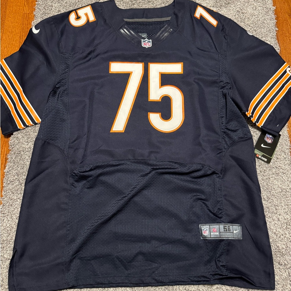 Nike Kyle Long # 75 NFL Chicago Bears On Field Football Jersey Men Size 56! NWT!